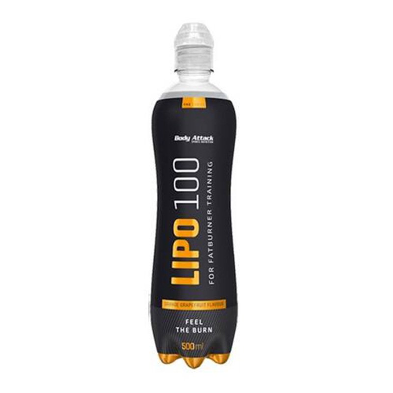 Body Attack Lipo 100 Drink 500 ml 10 Pcs in Box - Orange Grapefruit