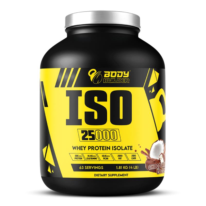 Body Builder ISO 25000 Whey Protein 4 lb - Chocolate Coconut