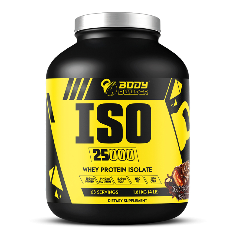 Body Builder ISO 25000 Whey Protein 4 lb - Chocolate Peanut