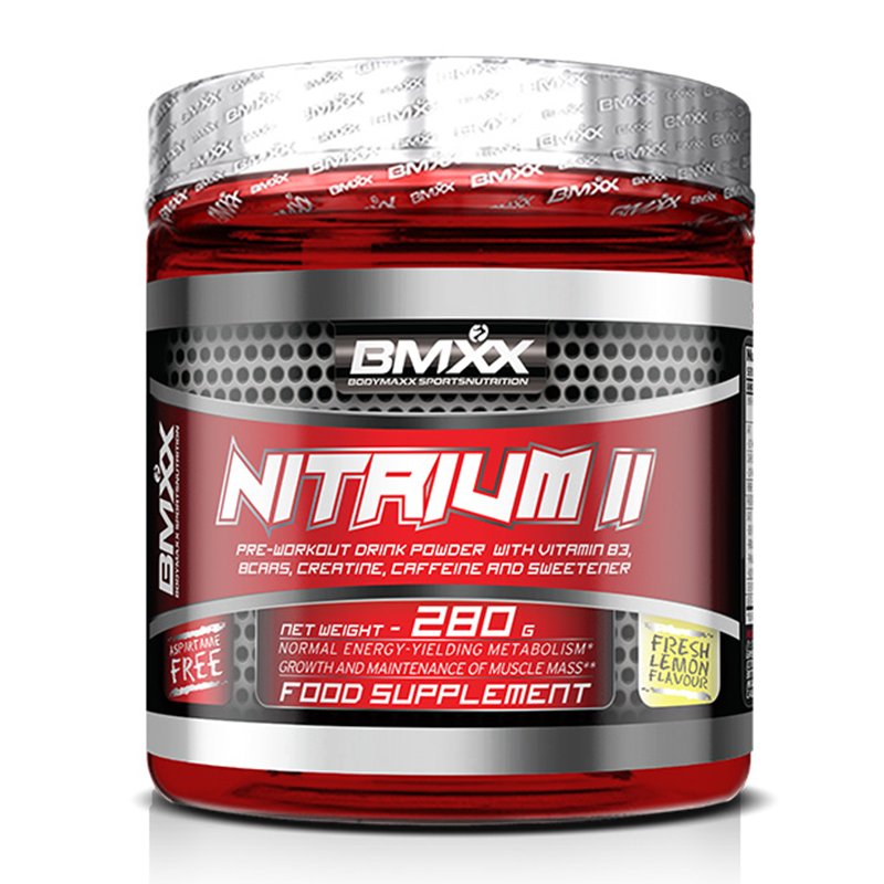 Body Maxx Sports Nutrition Nitrium II - Pre Workout Nitric Acid Formula 280 G