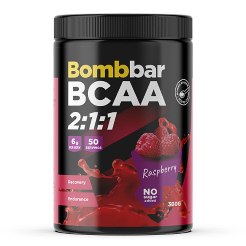 Bombbar  BCAA 2:1:1 Powder 300 G - Raspberry
