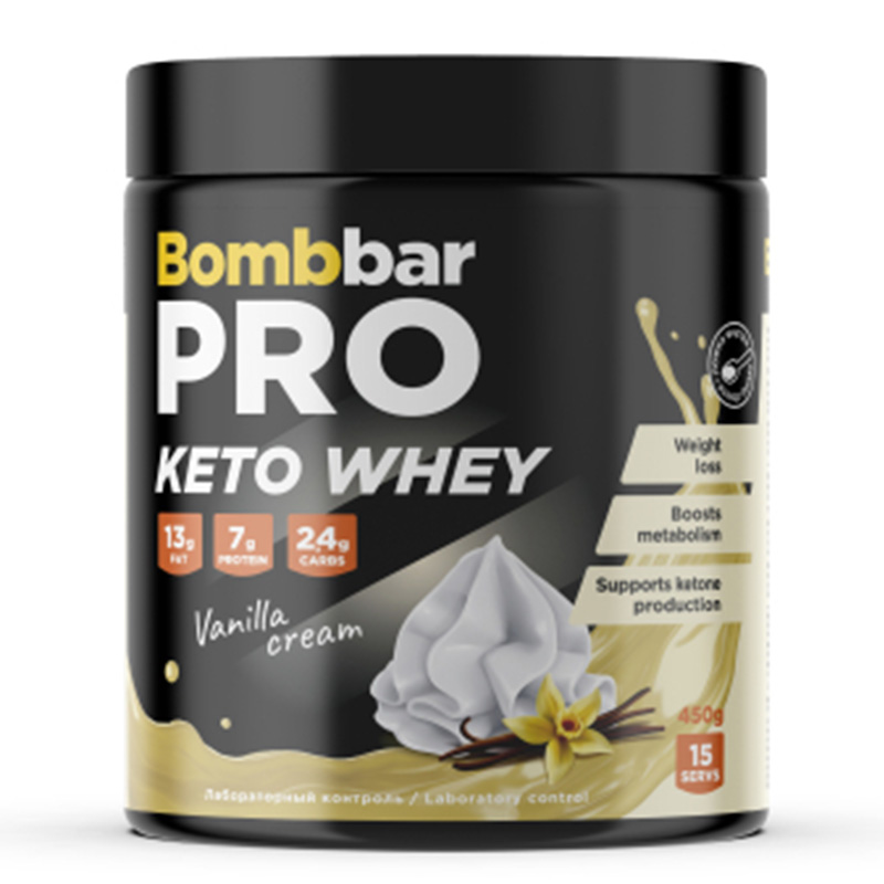 Bombbar Pro Keto Whey 450 G - Cream Vanilla