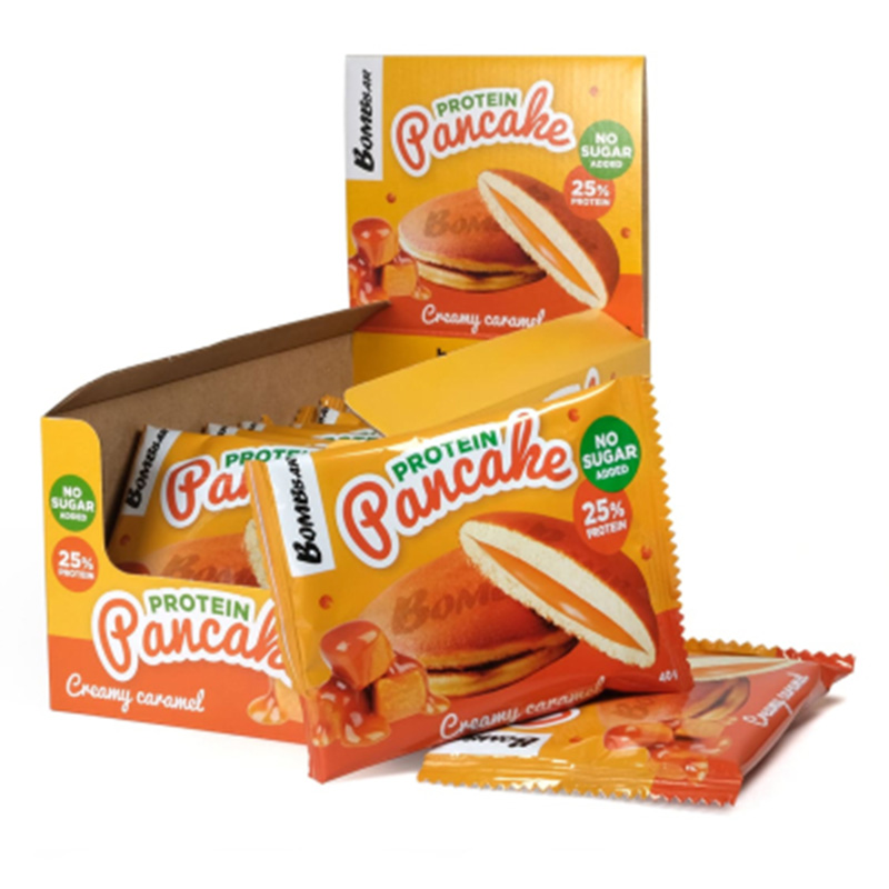 Bombbar  Protein Pancake 40 G 10 Pcs Box - Creamy Caramel Best Price in Abu Dhabi