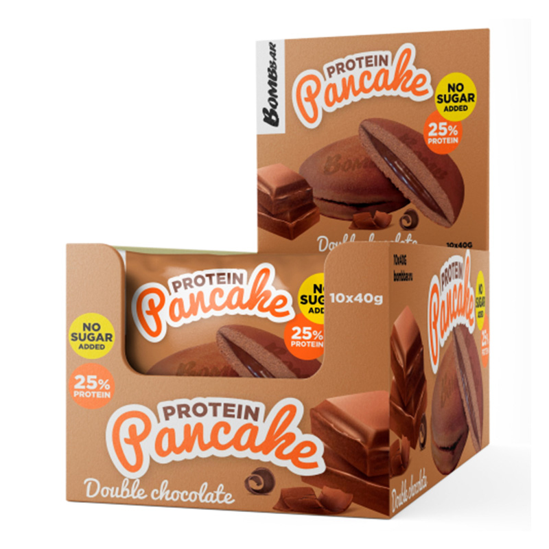 Bombbar Protein Pancake 40 G 10 Pcs Box - Double Chocolate