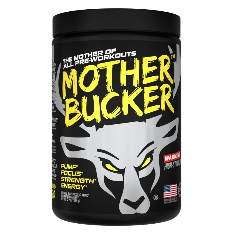 Bucked Up  Mother Bucker Pre-Workout 394 G - Muscle Head Mango