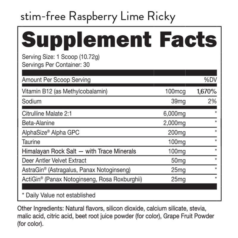 Bucked Up Non Stim Preworkout Raspberry Lime 30 Serving Best Price in Dubai
