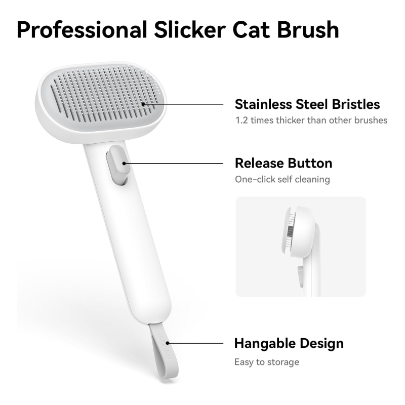 Cat Brush for Shedding and Grooming Self Cleaning Slicker Brush Best Price in Abu Dhabi