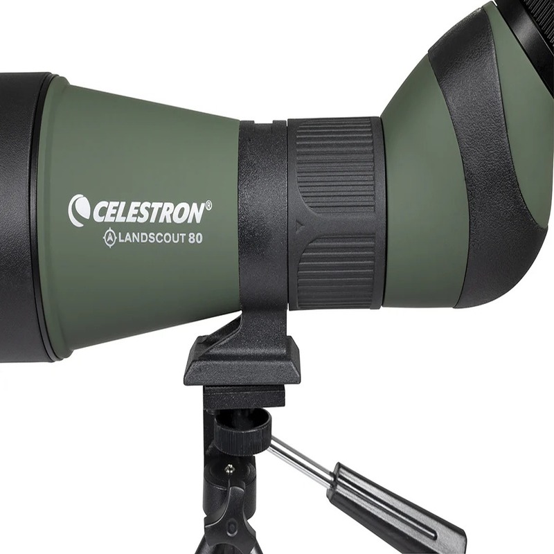 Celestron Land Scout 20-60x80mm Angled Zoom Spotting Scope with Table-top Tripod and Smartphone Adapter