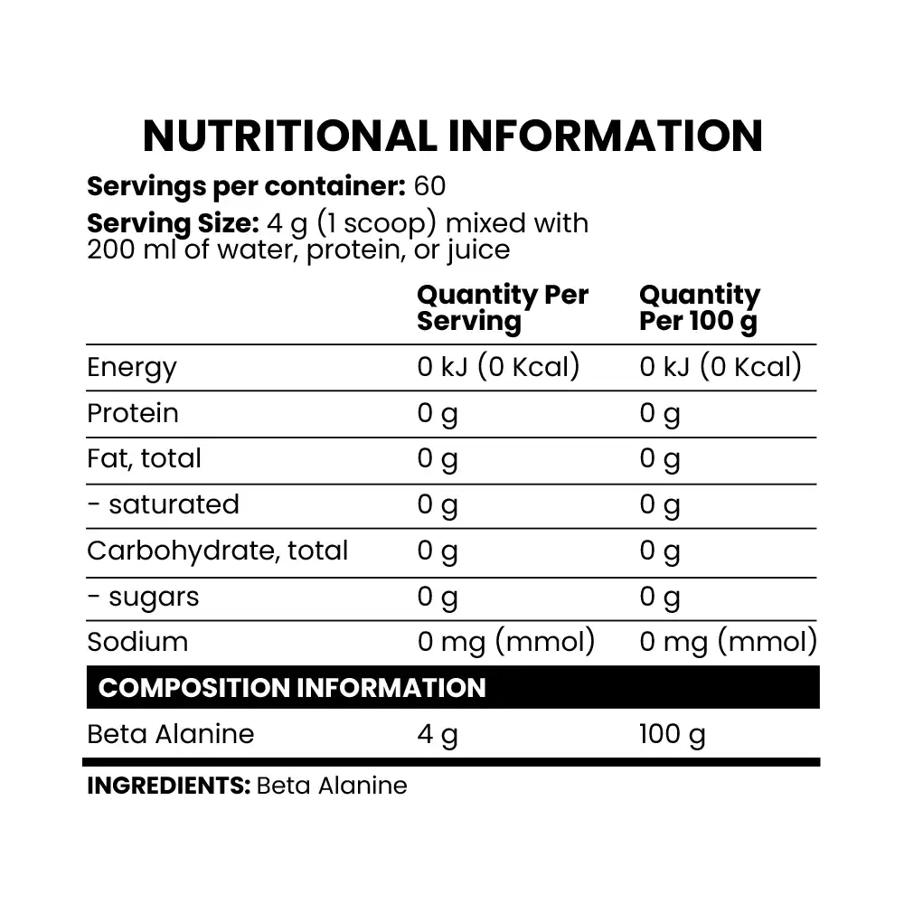 Chaos Crew Beta Alanine 240 G Best Price in Dubai