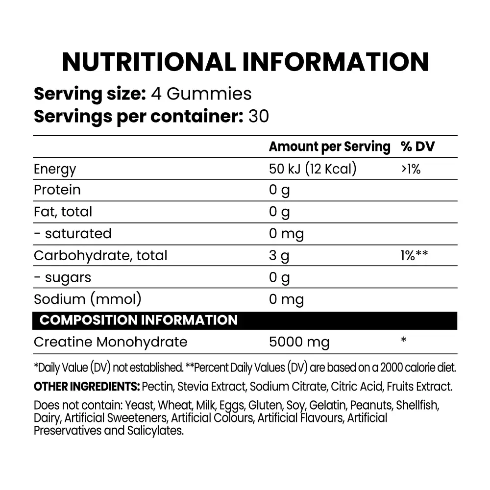 Chaos Crew Creatine Gummies 120 - Orange Best Price in Dubai