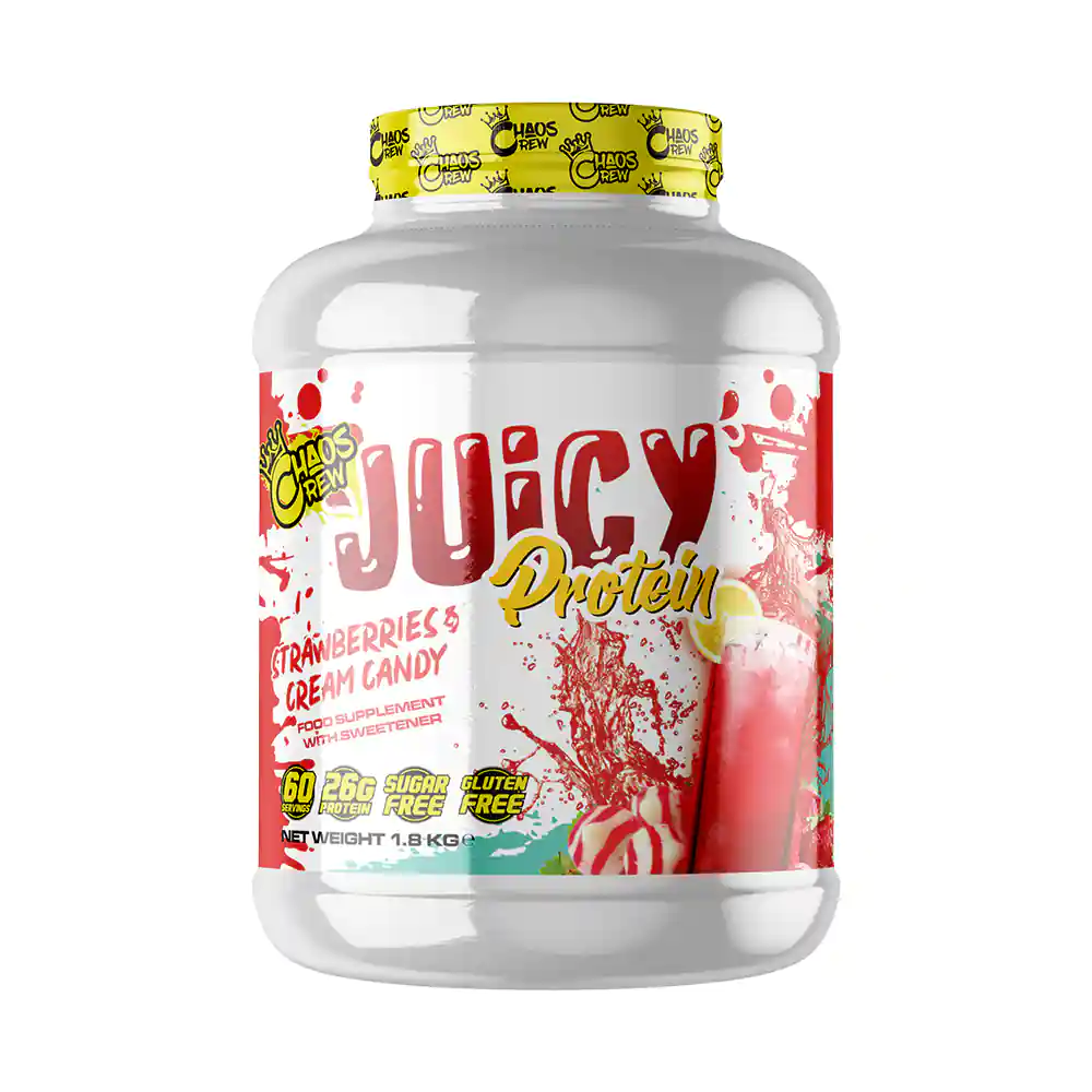 Chaos Crew Juicy Protein V2 60 Servings 1.8 kg - Strawberries & Cream Candy