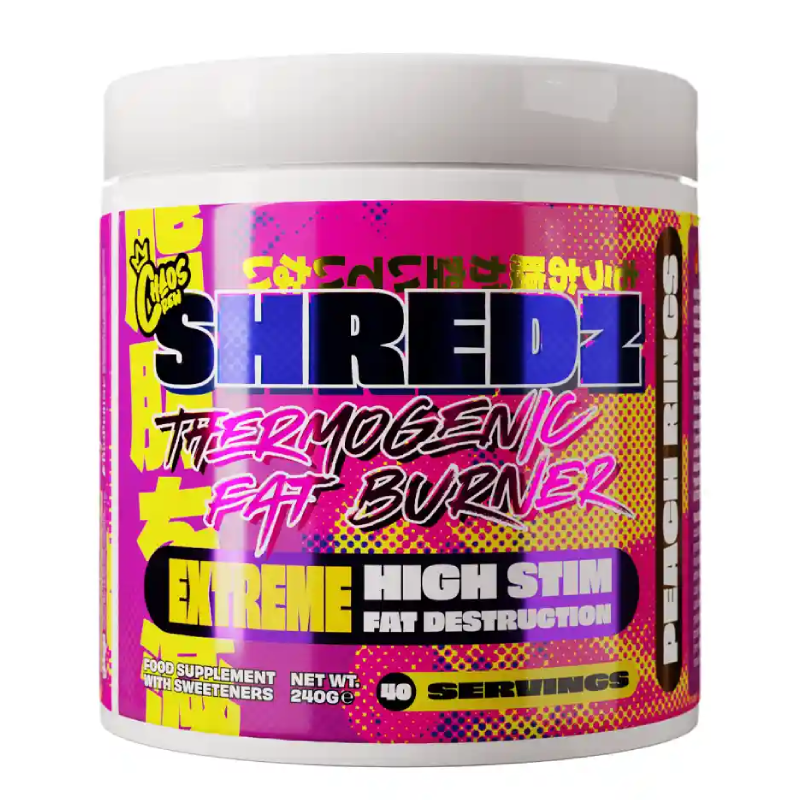 Chaos Crew Shredz Fat Bunner 40 Servings 240 G - Peach Rings