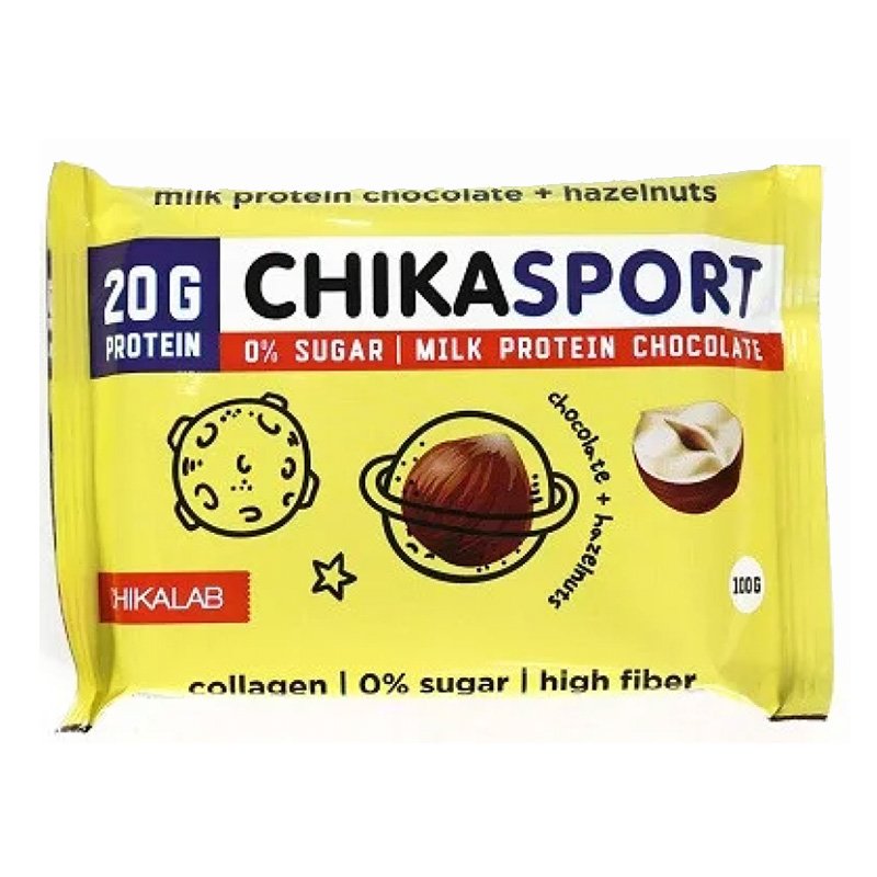 Chika Sport Protein Chocolate with Hazelnut 1x4