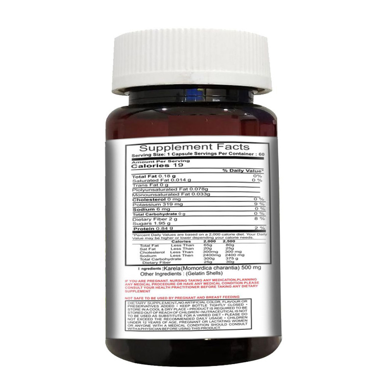Cipzer Karela (Momordica charantia) Capsule | 500mg Best Price in Dubai