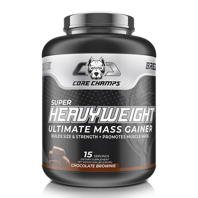 Core Champs Super Heavyweight Ultimate Mass Gainer 54 Gram Protein - Chocolate Brownie