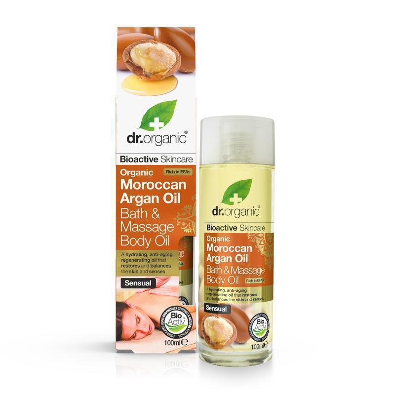 Dr. Organic Moroccan Argan Oil Bath & Massage Oil 100ml
