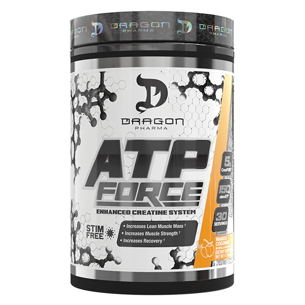 Dragon Pharma ATP Force - Enhanced Creatine System 30 Servings - Mango Coconut