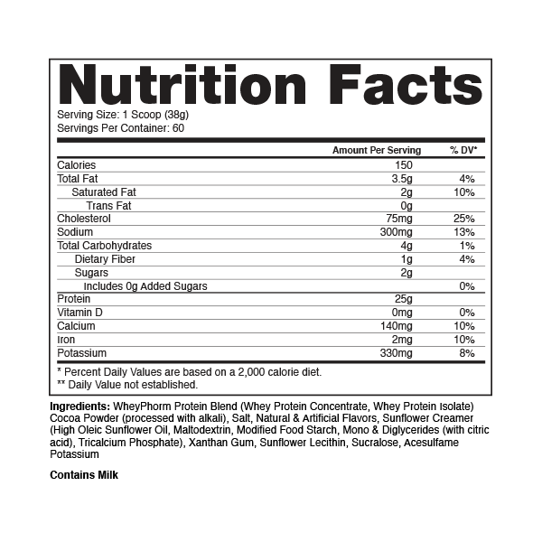 Dragon Pharma Whey Phorm Whey Protein Isolate 5 Lb - Double Chocolate Brownie Best Price in Dubai