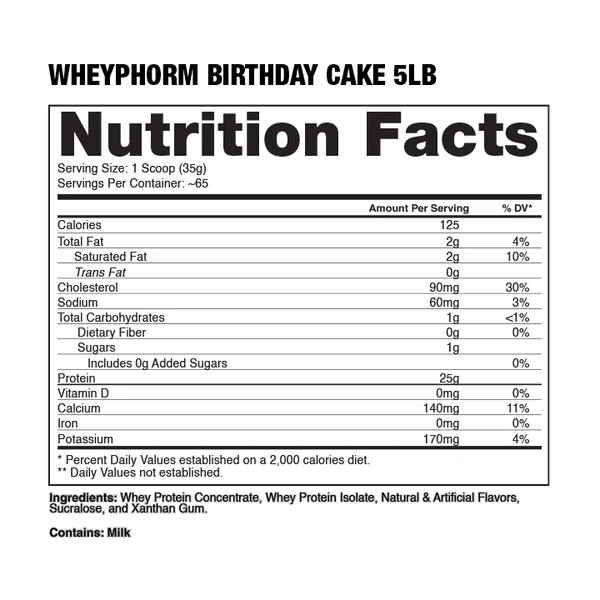 Dragon Pharma Whey Phorm Whey Protein Isolate 5 Lb - Vanilla Icecream Best Price in Dubai