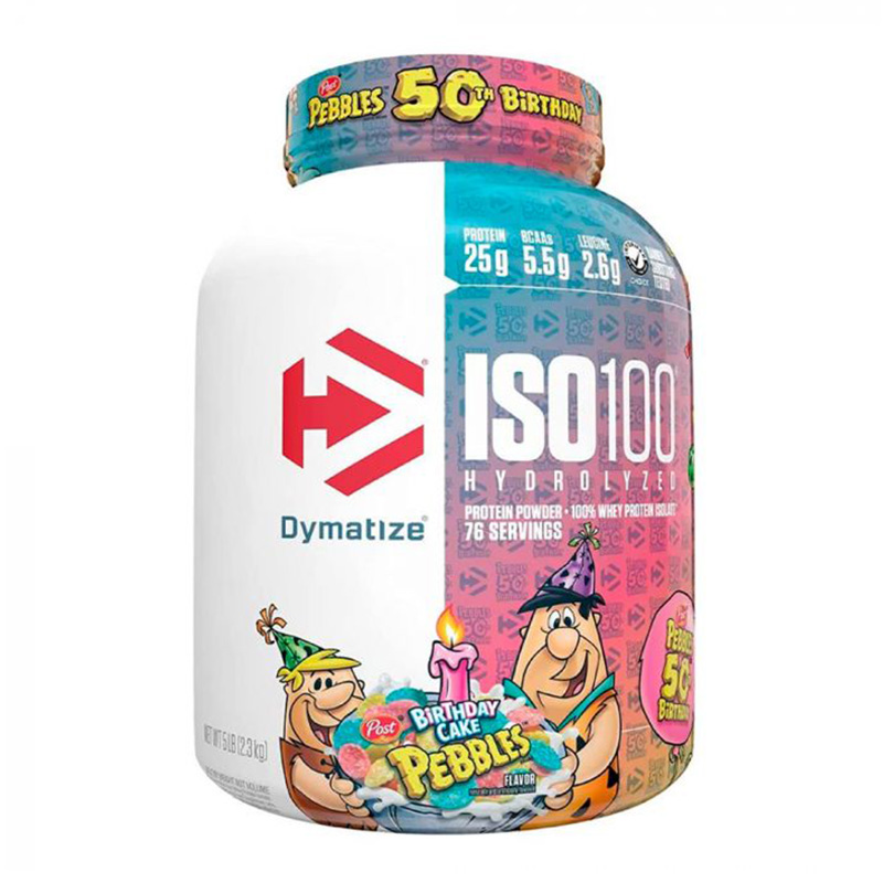 Dymatize ISO 100 Protein 5 lbs - Birthday Cake Pebbles