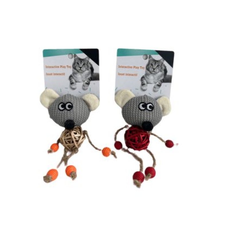 Eco Line Wood With Catnip Mouse - Brown