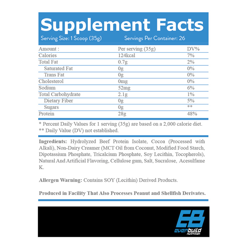 Ever Build 100% Beef Isolate 1816 g Best Price in UAE