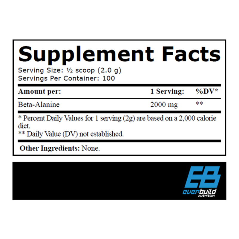 Ever Build Pure Beta Alanine 200 g Best Price in UAE