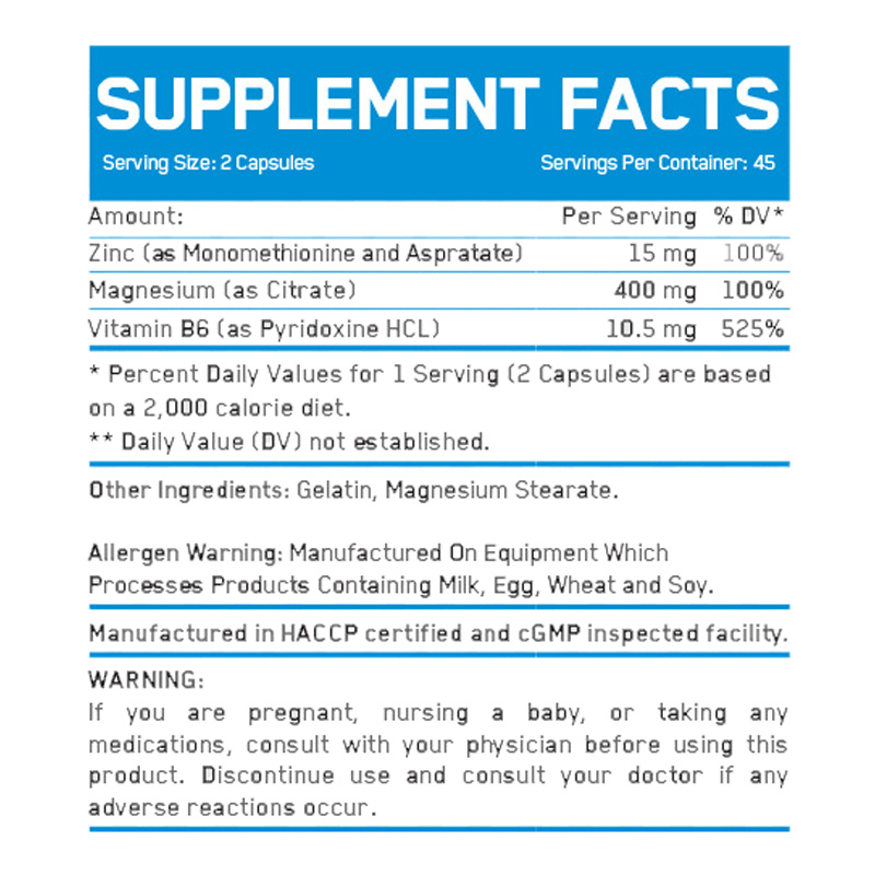 Ever Build Pure ZMA 500 90 Tabs Best Price in UAE