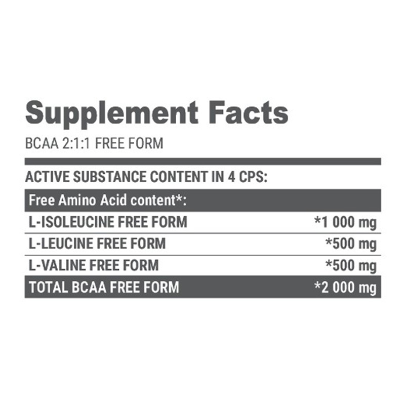 EXTRIFIT BCAA 2.1.1. - 240 Caps Best Price in UAE