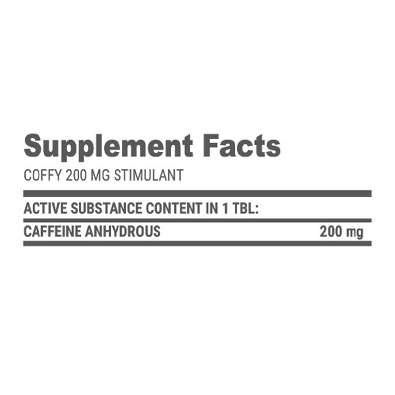 EXTRIFIT Coffy Stimulant 100 Tabs Best Price in UAE