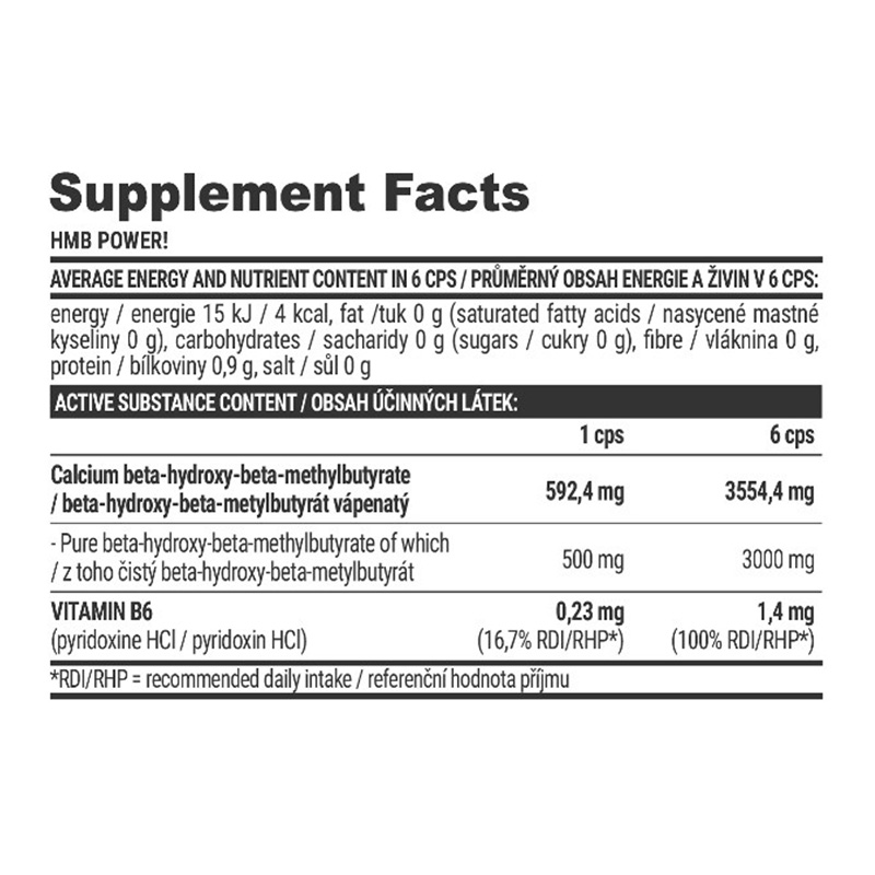 EXTRIFIT HMB Power 180 Caps Best Price in UAE