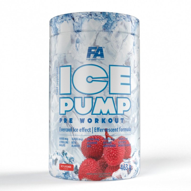 FA Nutrition Ice Pump Pre Workout Lychee 463 g