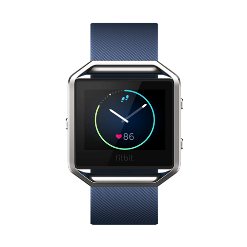 Fitbit Blaze Blue Small Smart Fitness Watch with GPS Heart Rate Monitor 