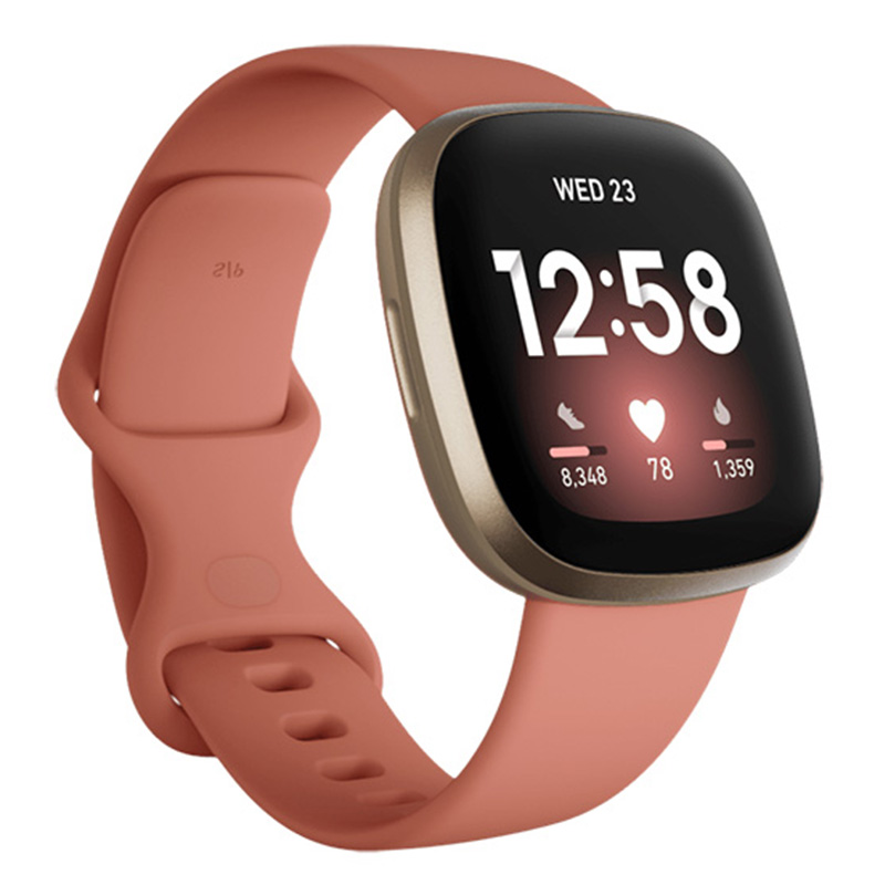 FitBit Versa 3 Pink Clay Soft Gold Aluminium Best Price in UAE