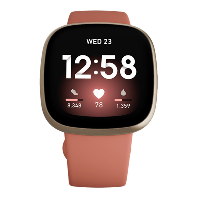 FitBit Versa 3 Pink Clay Soft Gold Aluminium Best Price in UAE