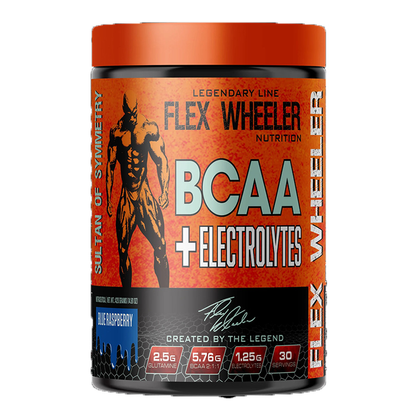 Flex Wheeler BCAA + Electrolytes 30 Servings - Blue Raspberry