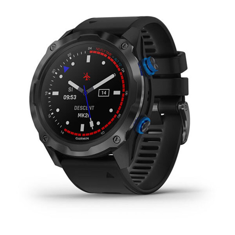 Garmin Descent MK2 Titanium Carbon Grey DLC with Black Band with Air Integration