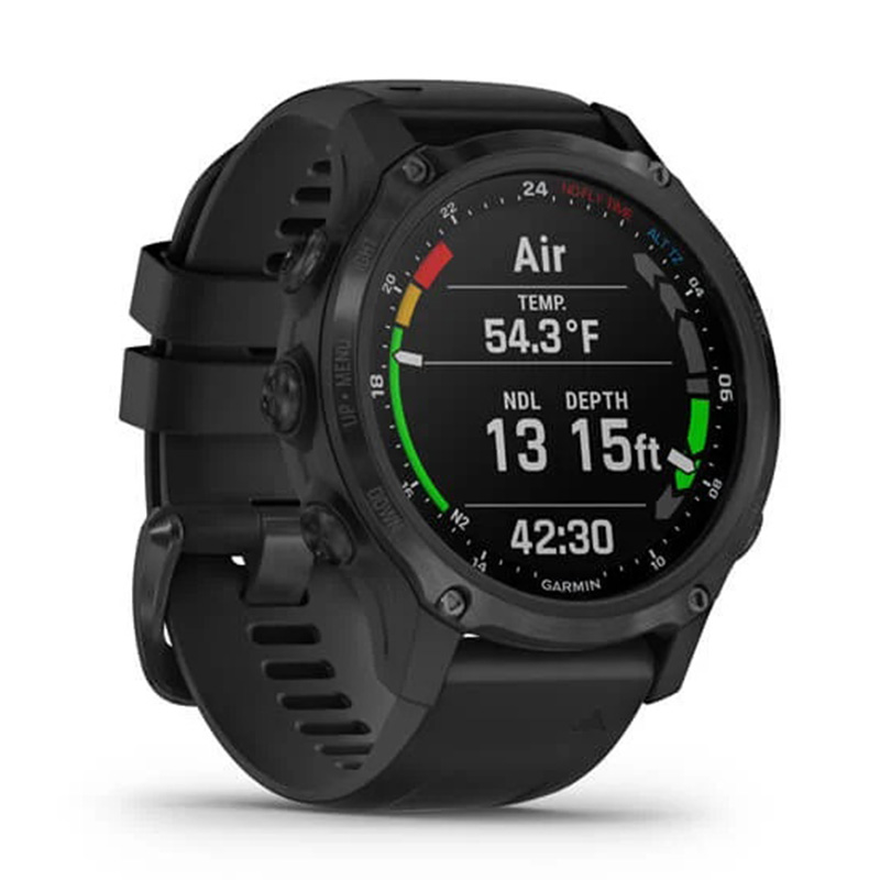 Garmin Descent Mk2S Carbon Grey DLC with Black Silicone Band 43mm Best Price in Abudhabi