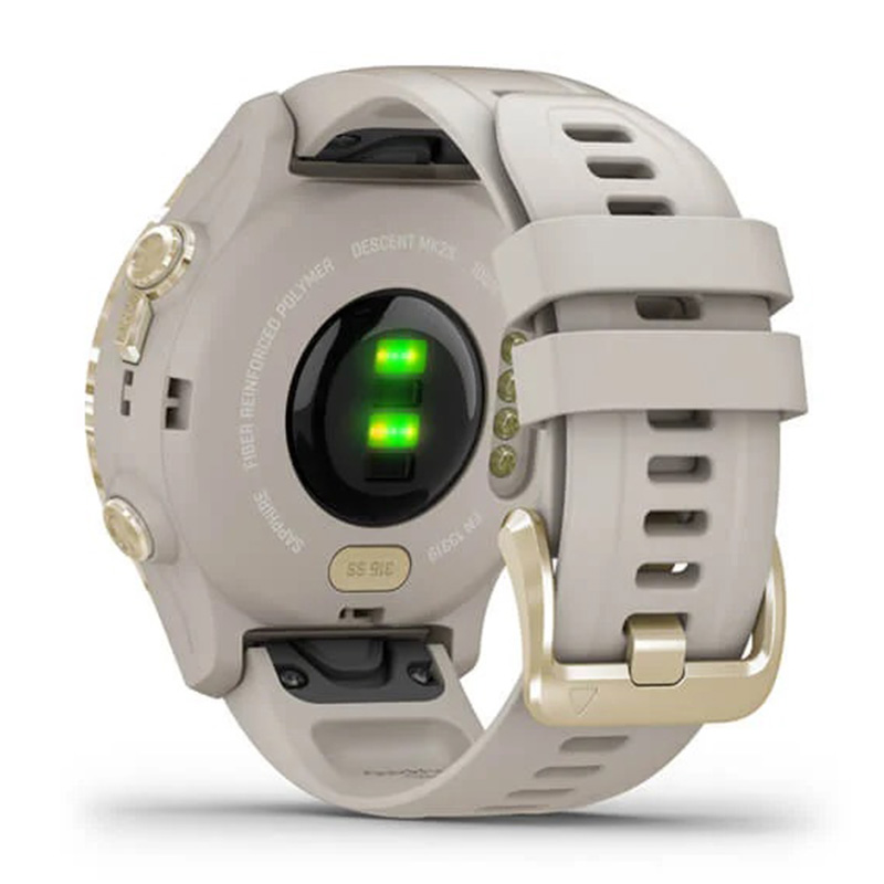Garmin Descent Mk2S Light Gold with Light Sand Silicone Band 43mm Best Price in UAE