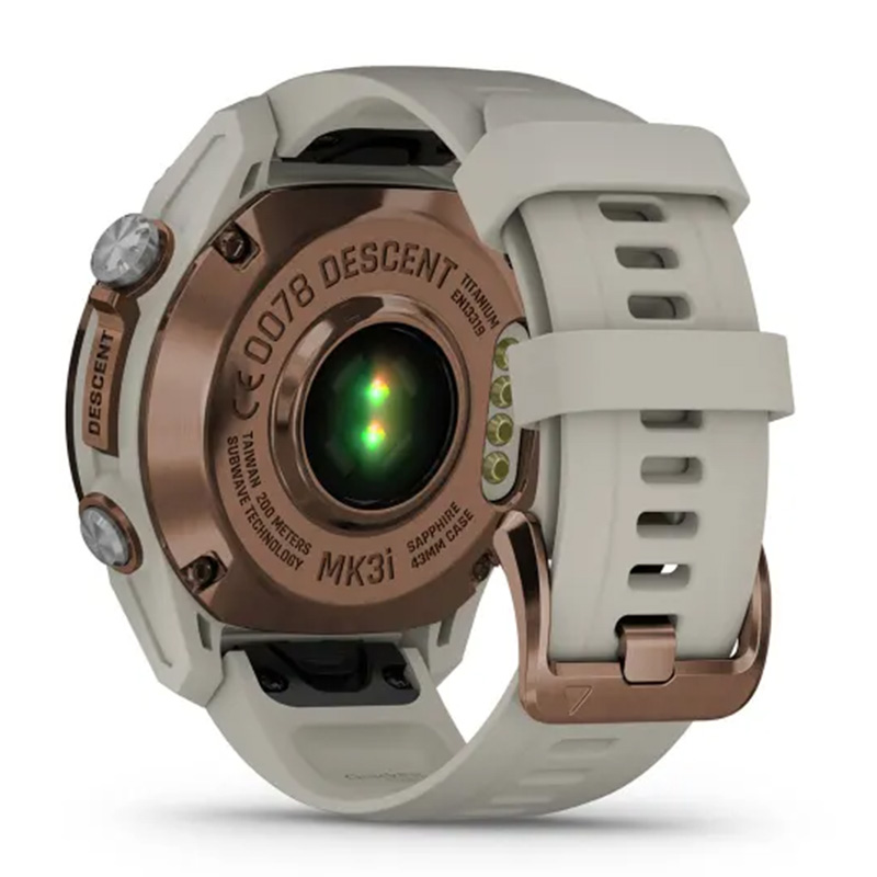 Garmin Descent Mk3i â€“ 43 mm Bronze PVD Titanium with French Grey Silicone Band Watch Best Price in Fujairah