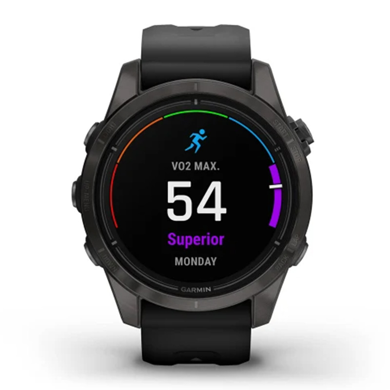 Garmin Epix Pro Gen 2 Sapphire Edition 42 mm Carbon Grey DLC Titanium with Black Band Watch Best Price in Dubai