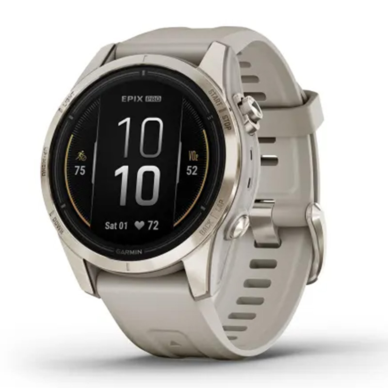 Garmin Epix Pro Gen 2 Sapphire Edition 42 mm Soft Gold with Light Sand Band Watch