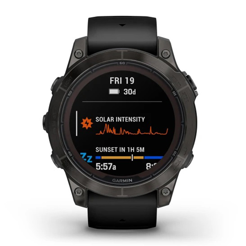 Garmin Fenix 7 Pro Sapphire Solar Edition 47mm Carbon Grey DLC Titanium with Black Band Watch Best Price in Dubai