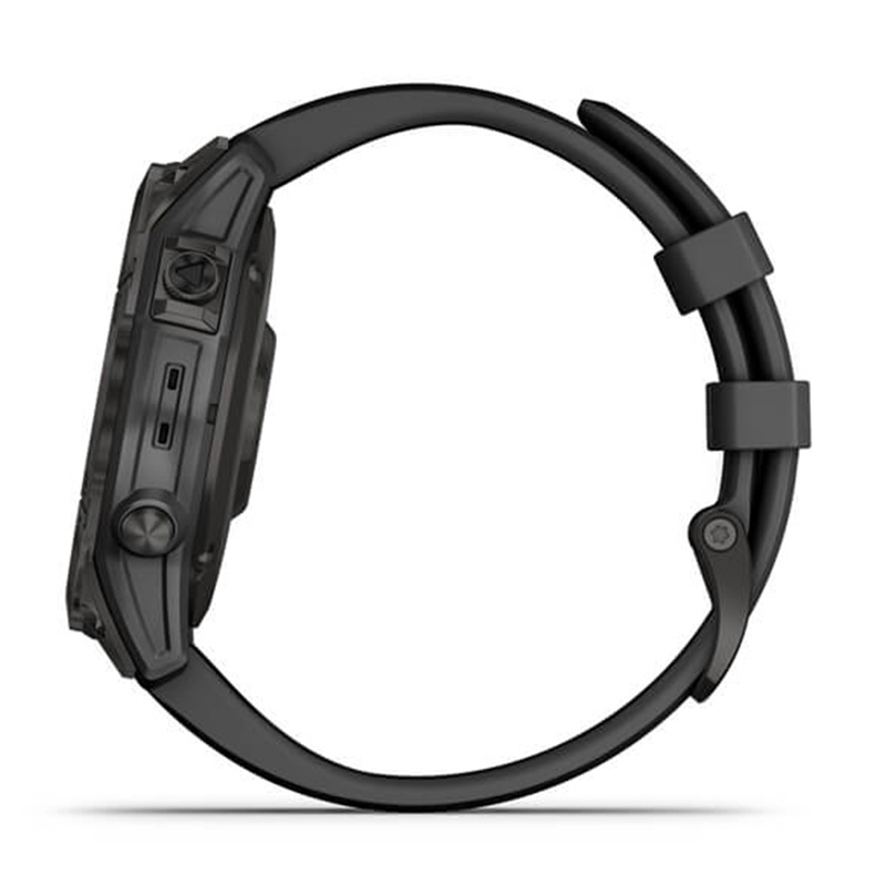 Garmin fÄ“nix 7 Sapphire Solar Carbon Gray DLC Titanium with Black Band 47 MM Watch Best Price in Abu Dhabi