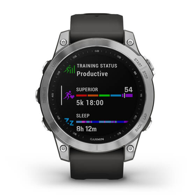 Garmin fenix 7 Standard Edition Silver with Graphite Band 47 MM Watch Best Price in Dubai