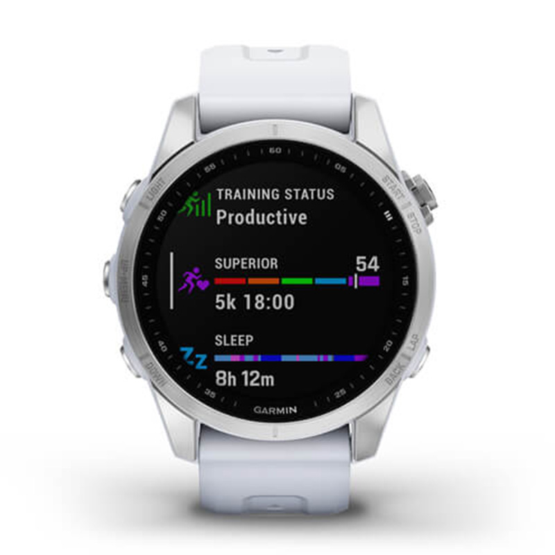 Garmin fenix 7 Standard Edition Silver with Whitestone Band 42 MM Watch Best Price in Dubai