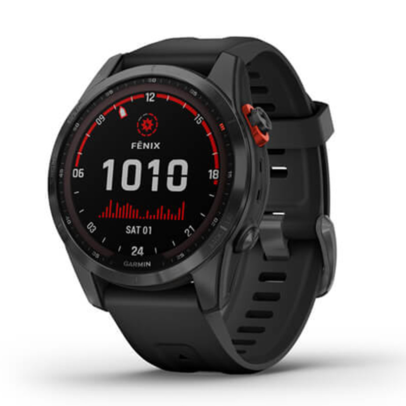 Garmin Fenix 7S Solar Slate Gray with Black Band 42 MM Watch