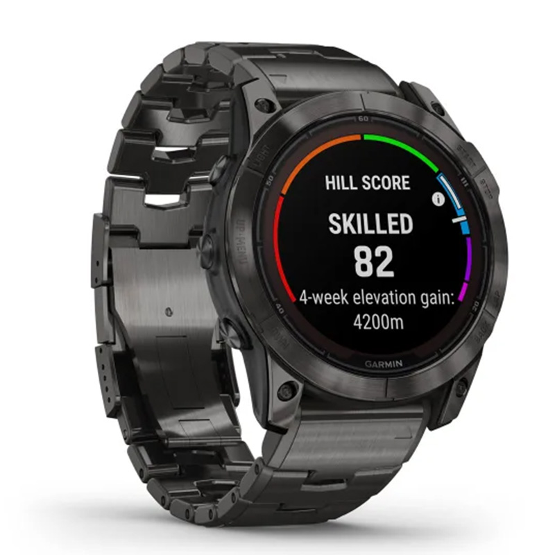 Garmin Fenix 7X Pro Sapphire Solar Edition 51mm Carbon Gray DLC Titanium with Vented Titanium Bracelet Watch Best Price in Abu Dhabi