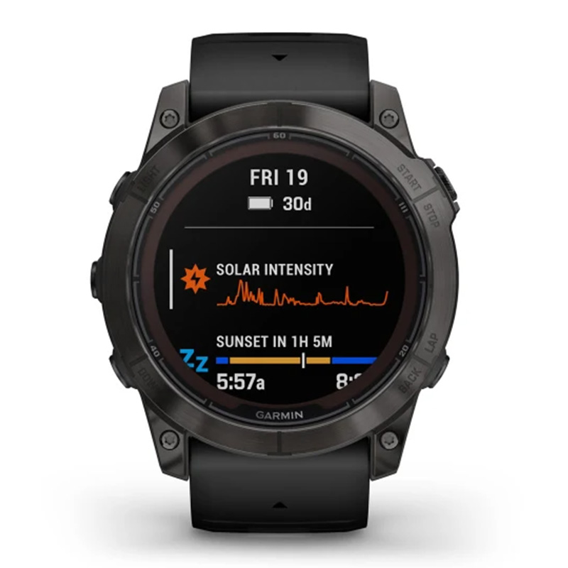 Garmin Fenix 7X Pro Sapphire Solar Edition 51mm Carbon Grey DLC Titanium with Black Band Watch Best Price in Al Ain