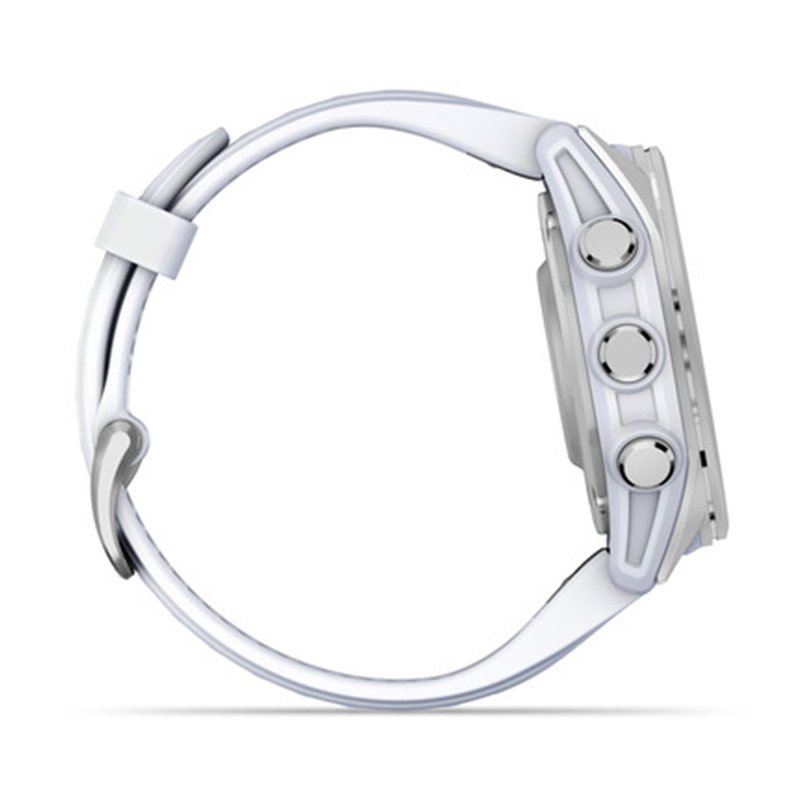 Garmin Fenix 8 – 43 mm Amoled Silver With Whitestone Silicone Band Watch Best Price in Dubai